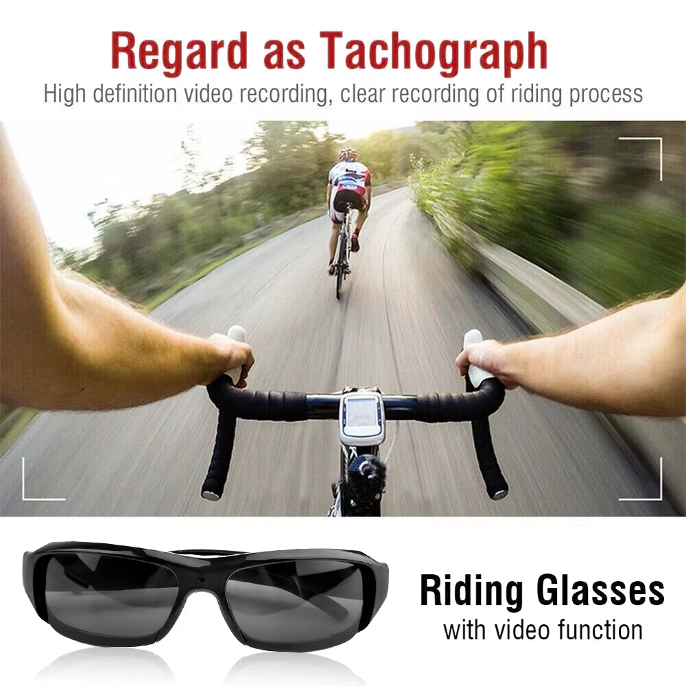 Glasses Camera HD 1080P Video Take Photo Outdoor Video Recorder Cycling Wearable Protable Mini Camera One Button Control