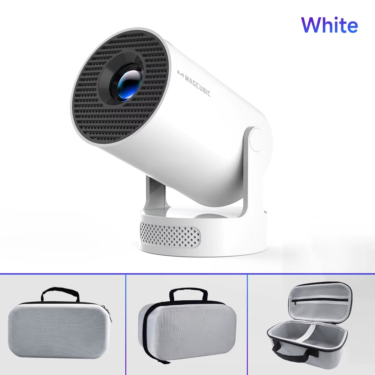 Projector Android 11 4K 1280*720P HY300 Pro + Dual Wifi 260ANSI 180°Flexible BT5.0 Cinema Outdoor Portable Projector
