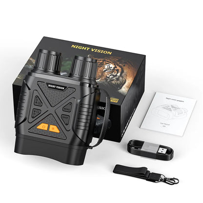 1080P Night Vision Binoculars 10X Digital 800M Full Dark Infrared Night Vision Telescope Goggles 2.8” Large Screen for Camping