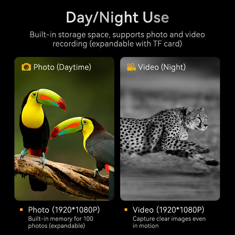 1080P Night Vision Binoculars 10X Digital 800M Full Dark Infrared Night Vision Telescope Goggles 2.8” Large Screen for Camping