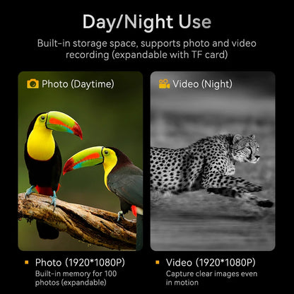 1080P Night Vision Binoculars 10X Digital 800M Full Dark Infrared Night Vision Telescope Goggles 2.8” Large Screen for Camping