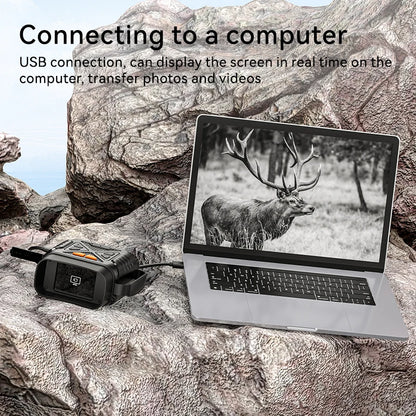 1080P Night Vision Binoculars 10X Digital 800M Full Dark Infrared Night Vision Telescope Goggles 2.8” Large Screen for Camping