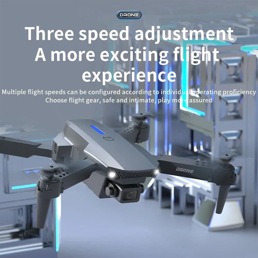 Original Drone Black E88 4K Wide-Angle HD Camera with 1 Battery Kid Gift Toy