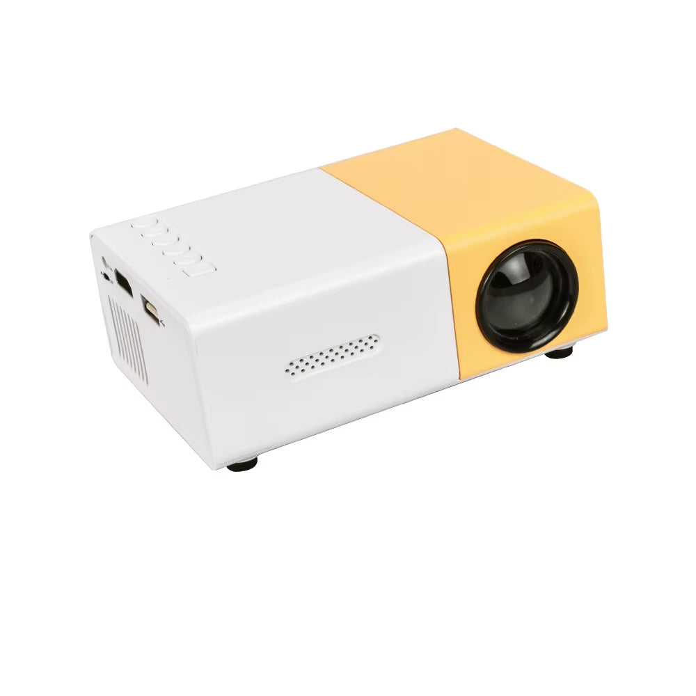 YG300 Mini Projector LED Portable Beamer Compatible with HDMI USB Support 1080P Video Projetor Kids Gift